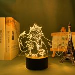 Genshin Impact Rosaria 3D Desk Led Night Lamp 3