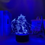 Genshin Impact Rosaria 3D Desk Led Night Lamp 4