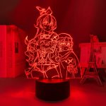 Genshin Impact 3d Led Night Light Lamp Amber Acrylic Led Lamp Game 3