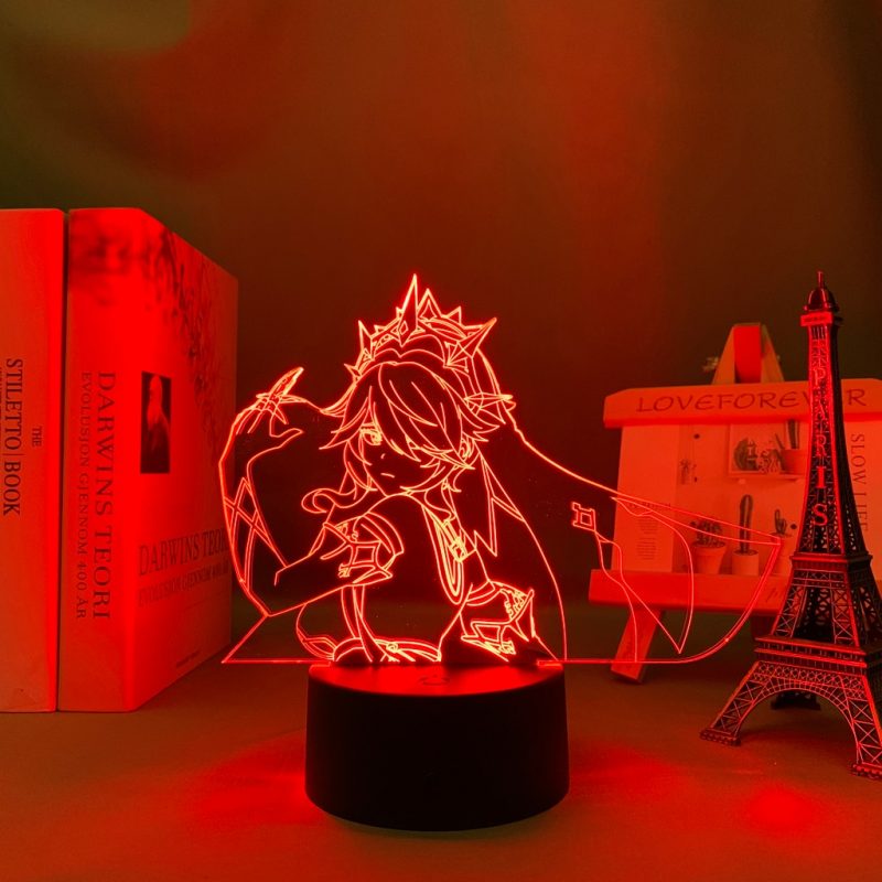 Genshin Impact Rosaria 3D Desk Led Night Lamp 1