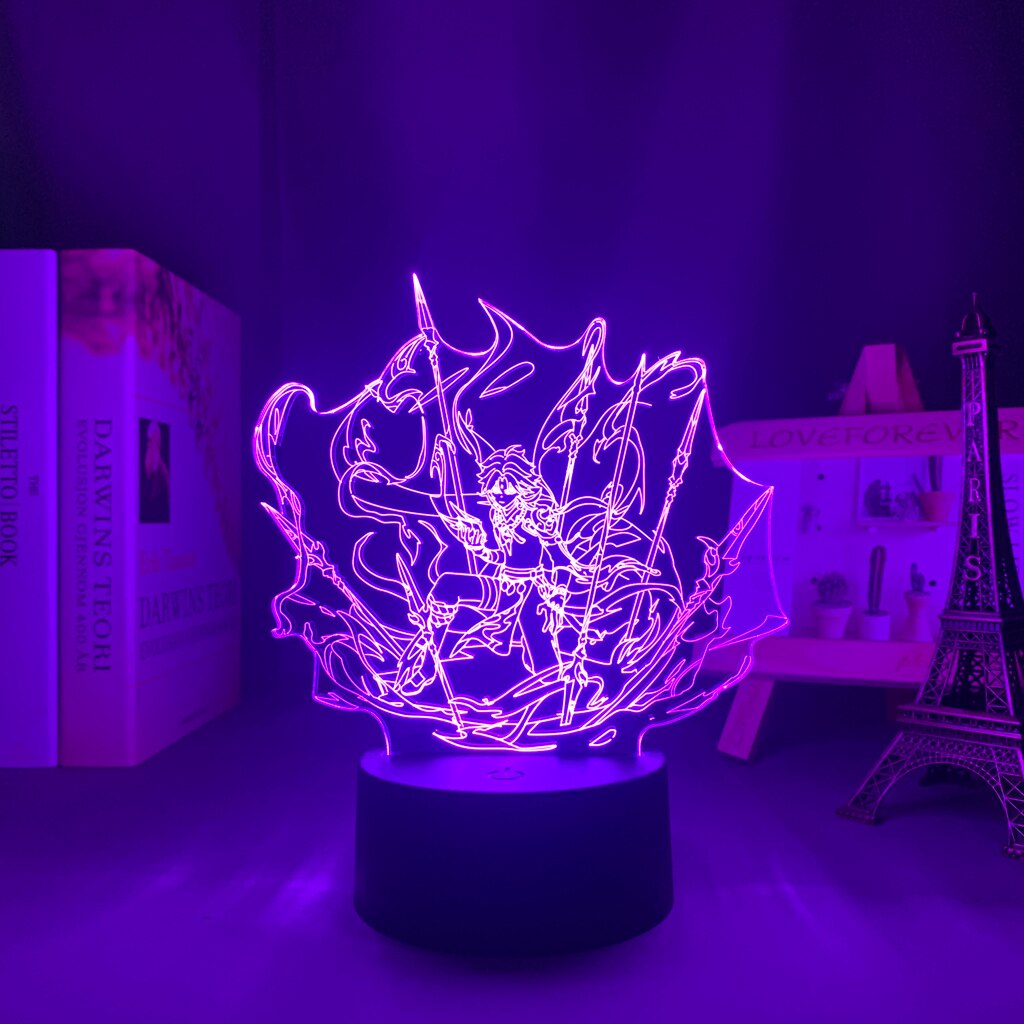 Genshin Impact Lamps | Best Sale Genshin Xiao 3D LED Lights