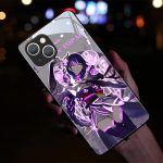 Genshin Impact Raiden Shogun Glowing LED Phone Case for Iphone