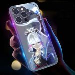 Genshin Impact Ayaka Flashing LED Phone Case for Iphone