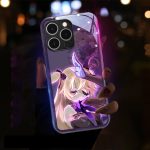 Genshin Impact Fischl Flashing LED Phone Case for Iphone