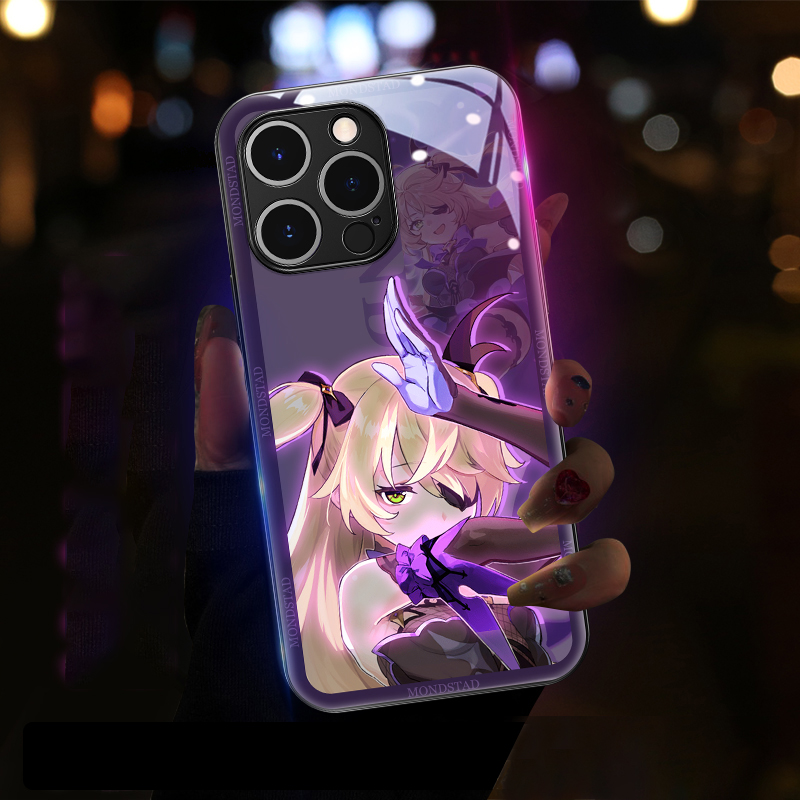 Genshin Impact LED Phone Case for Iphone fischl