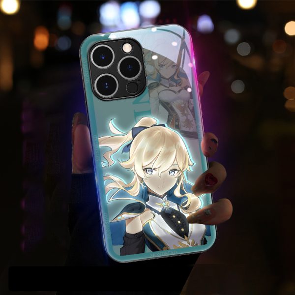 Genshin Impact LED Phone Case for Iphone Jean