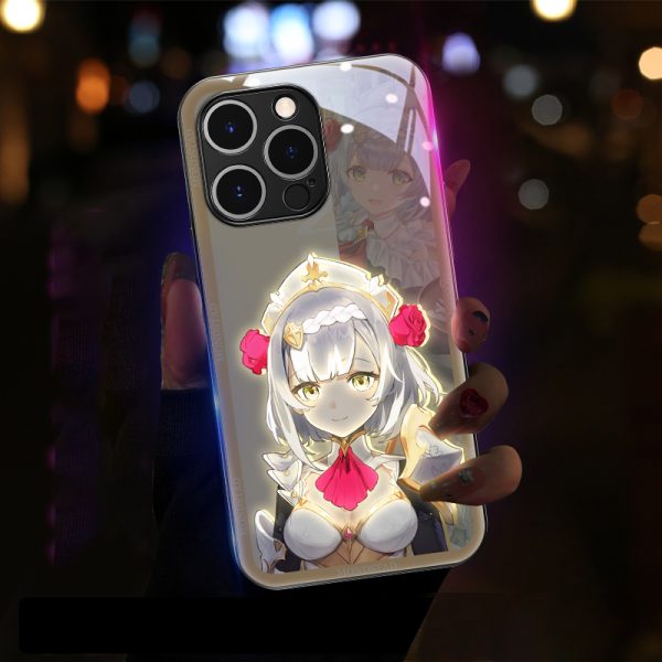 Genshin Impact LED Phone Case for Iphone Noelle