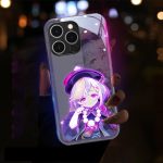 Genshin Impact LED Phone Case for Iphone Qiqi