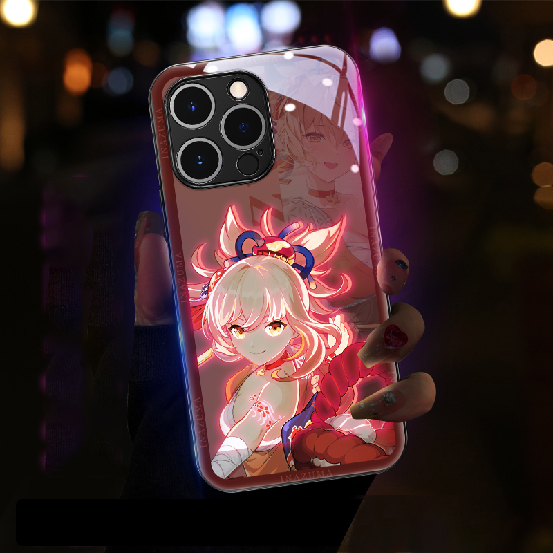 Genshin Impact LED Phone Case for Iphone Yoimiya