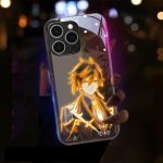 Genshin Impact Zhongli Flashing LED Phone Case for Iphone