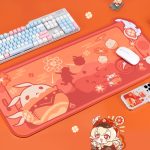 Genshin Impact Mouse Pad Cute Klee Large Size Gaming Mouse Pad