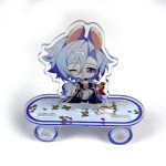Genshin Impact Ayato Skateboard Ornament Cute Chibi Acrylic Gift Toys