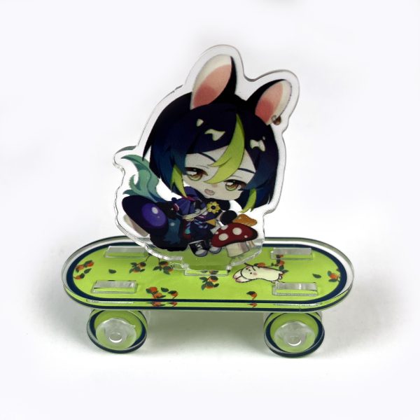 Genshin Impact Skateboard Ornament character Cute Chibi Acrylic Gift Toys tighnari