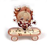 Genshin Impact Skateboard Ornament character Cute Chibi Acrylic Gift Toys yoimiya