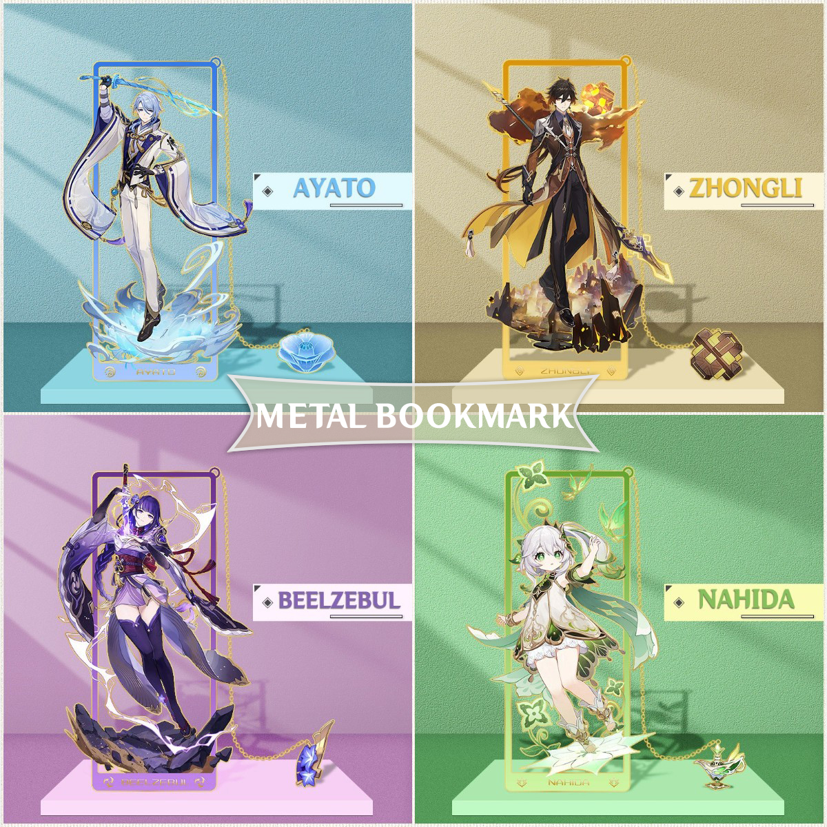 Shop Genshin Impact Metal Bookmark