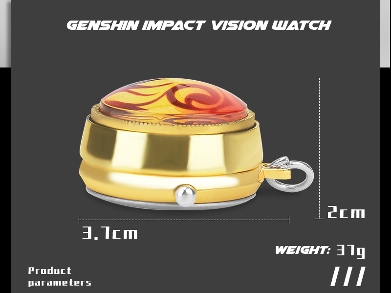 Genshin Impact Elements Pocket Watch