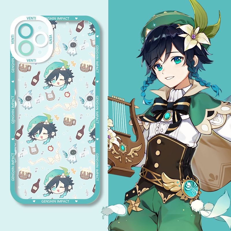 Genshin Impact Phone Case Venti Cute Chibi Phone Cases