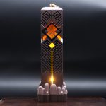 Genshin Impact Zhongli Geo Stone Stele LED Lamp Metal Ornaments