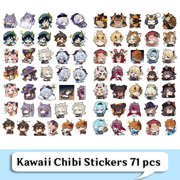 Genshin Kawaii Chibi Stickers